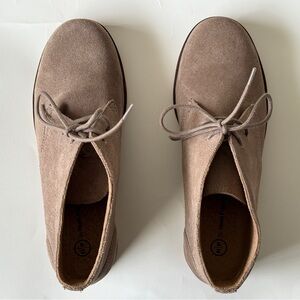 Hush Puppies Tan Suede Ankle Boots with laces